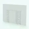 Modern Pivot Revit Door Family in 3D and rendered in black and white (ambient occlusion style) to show the shapes and details better. Whether used in residential or commercial spaces, this Revit door family will seamlessly blend into any Revit project in just a few clicks.