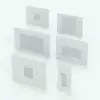 Fixed Revit Window Family shown in different sizes to show its parametric flexibility. This Revit family allows you to change the overall dimensions, the materials and even the position of the window within the wall. Don't wait any longer and streamline your workflow today with this easy to use Revit window family.