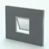 XL Awning Revit Window Family shown embedded in a gray brick wall and rendered in a light colored metallic frame finish. Ideal for residential, commercial and hospitality settings, this fully parametric and easy to use Revit window family will seamlessly blend with any project. And the best part is that it belongs to our FREE Revit families category, so download it and start using it right away. No credit card required.