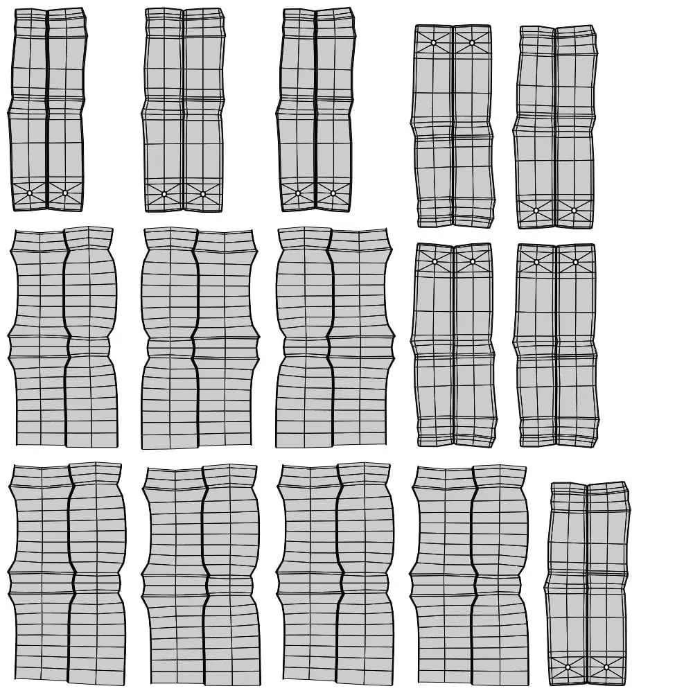 Revit Family / 3D Model - Barcelona Chair UV's 3 Revit Family / 3D Model - Barcelona Chair UV's 3