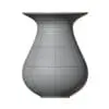 Classic Flower Vase 3D Model in side/front view and displayed in wireframe to show the clean topology. Ideal for residential, commercial or hospitality settings, this high-quality flower vase 3D model will make your renders feel alive. Get it today and see for yourself.