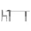 Cross-legged Dining Table 3D Model in side view and displayed in wireframe to showcase the clean topology of all the included elements. This table 3D model can be used in residential or commercial settings and it will bring charm, elegance and coziness to any project. Don't let this opportunity go by and add this dining table 3D model to your personal assets today.