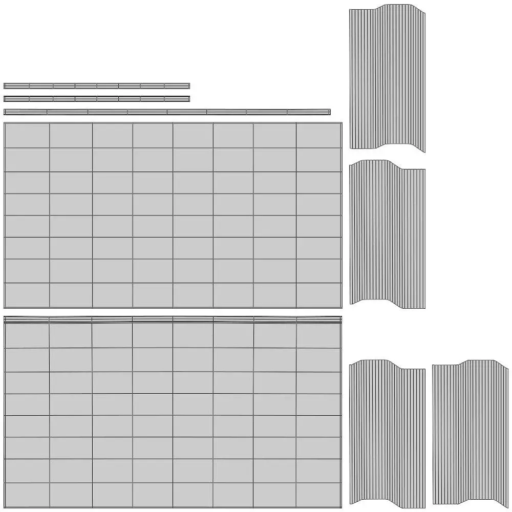 Revit Family / 3D Model - Cross-legged Rectangular Dining Set UV's 1 Revit Family / 3D Model - Cross-legged Rectangular Dining Set UV's 1