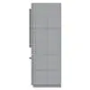 Refrigerator 3D Model With Bottom Freezer in side view and displayed in wireframe to show the quad topology. Whether used in residential or commercial settings, this high-quality refrigerator 3D model will enhance your projects and 3D renderings and it will make them stand out.