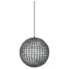 Dropped Spheres Chandelier 3D Model in front/side view and displayed in wireframe to showcase the cleanliness of its topology. Whether used in living rooms, bedrooms, offices, institutional buildings and more, this intricately detailed chandelier 3D model will make your projects and 3D renderings feel sophisticated and finished.