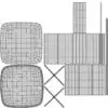 Revit Family / 3D Model - Glass Table With Leather Chairs Dining Set UV's 2