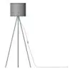 Minimalistic Tripod Standing Lamp 3D Model in side view and rendered in wireframe mode to showcase its clean and professional topology. Ideal for residential, commercial or hospitality settings, this high-quality and easy to use standing lamp 3D model is the perfect complement to make your renderings stand out.