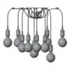 Modern Spider Chandelier 3D Model in front view and rendered in wireframe style to showcase the clean topology better. Whether used in residential, commercial or hospitality projects, this chandelier 3D model will elevate your projects to new heights in just a few clicks.