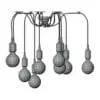 Modern Spider Chandelier 3D Model in side view and rendered in wireframe style. Whether used in living rooms, bedrooms, offices, hotels and more, this chandelier 3D model is the perfect complement to enhance your 3D visualizations.