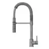 Pull Down Kitchen Faucet 3D Model in side view and rendered in wireframe mode to show its clean and optimized topology. Ideal for modern and contemporary interior design projects, this faucet 3D model brings a touch of sophistication to any project.