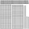 Revit Family / 3D Model - Sleek Rectangular Wooden Metal Dining Set UV's 1