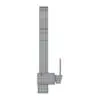 Square Kitchen Faucet 3D Model in front view and rendered in wireframe mode to showcase the clean and optimized topology, which follows the best industry practices. Ideal for residential or commercial use, this ready to render faucet 3D model will instantly transform your projects and make them look complete.
