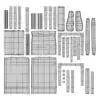 Revit Family / 3D Model - Square Layered Base Dining Set UV's 1