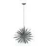 Star Chandelier 3D Model in front view and rendered in wireframe mode to showcase the quad topology better. Whether used in residential, commercial or hospitality settings, this high-quality and easy to use chandelier 3D model will elevate the look of your renders in just a few clicks.