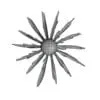 Star Chandelier 3D Model in top view and rendered in wireframe mode to showcase the clean and optimized topology better. Whether you need a complement to your project or a focal point in your renders, this chandelier 3D model will serve both purposes.