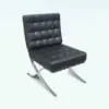 Barcelona Chair 3D Model - Revit Family in 3D and rendered in Vray with a black leather finish and chromed structure. This high quality chair 3D model is carefully crafted with the best industry practices so your 3D renderings and projects look professional and finished. This chair 3D model also includes a Revit chair family version. While it is not a parametric family, it will still look great in your Revit projects. Don't wait any longer and download this Barcelona Chair 3D Model - Revit Family for FREE.