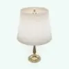 Classic Table Lamp 3D Model in 3D and rendered in Vary with a gold base and a white fabric lamp shade. Ideal for adding a touch of warmth and coziness to your 3D renderings, this high-quality lamp 3D model will make your projects stand out.