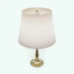 Classic Table Lamp 3D Model in 3D and rendered in Vary with a gold base and a white fabric lamp shade. Ideal for adding a touch of warmth and coziness to your 3D renderings, this high-quality lamp 3D model will make your projects stand out.