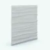 Curves Wall Panels Revit Cladding Family showing and individual panel. Once this panel is replicated, it becomes a seamless 