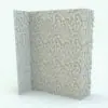Hexagonal Wall Panel Revit Family in 3D and rendered in a white colored finish. Ideal to create an accent wall or a focal point in your project, this fully parametric, easy to use and ready to render wall panel Revit family will transform your wall in just a few clicks.