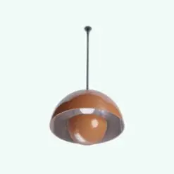 Minimalistic Drop Light Fixture 3D Model rendered in Vray with an orange colored metallic finish and dark structure. This light fixture 3D model is ideal to bring modernity and sleekness to all your projects. Don't let this opportunity go by and add this light 3D model to your assets today.