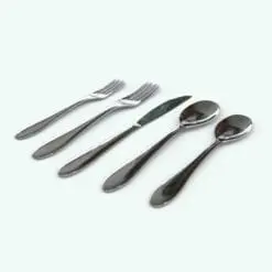 Minimalistic Modern Silverware - Cutlery 3D Model rendered in Vray with a stainless steel finish. This cutlery 3D model is ideal for enhancing your kitchen, restaurant or dining table settings and making them look elegant, and complete. Don't let this opportunity go by and add this cutlery 3D model set to your cart today.