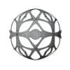 Wooden Sphere Chandelier 3D Model in top view and rendered in wireframe mode to show the quad topology better. Whether you need an accent for your project or a focal point in your render, this high-quality chandelier 3D model will enhance your work in just a few clicks.