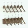 Wall Mounted Hangers Coat Rack Revit Family in 3D and rendered in a light colored wood finish. Whether used in mud rooms, hallways, entryways, hospitality settings and more, this fully parametric, and easy to use coat rack Revit family will make your spaces look finished and livable. Don't wait any longer and add this coat rack Revit family to your cart today.