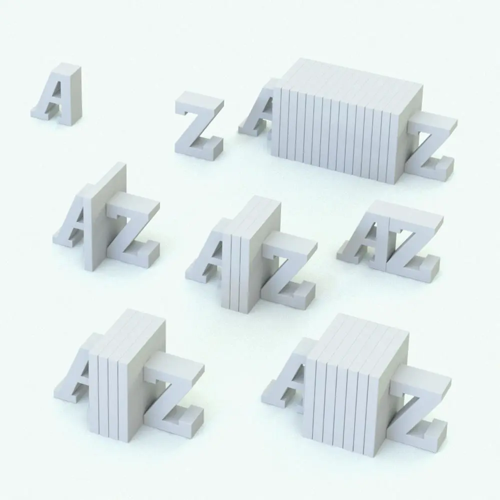 Revit Family / 3D Model - A-Z Fairytales Bookends Decoration Revit Family Variations A-Z Fairytales Bookends Decoration Revit Family shown in different configurations to showcase its parametric flexibility. This Revit family allows you to change the number of books, the materials, the visibility of the books (in case you want to use your own Revit books) and more for full customization of the final look. Don't let this opportunity go by and add this Revit decor family to your cart today.