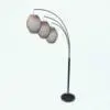 Antique Triple Lamp 3D Model rendered in Vray with a dark metallic finish and light colored 
