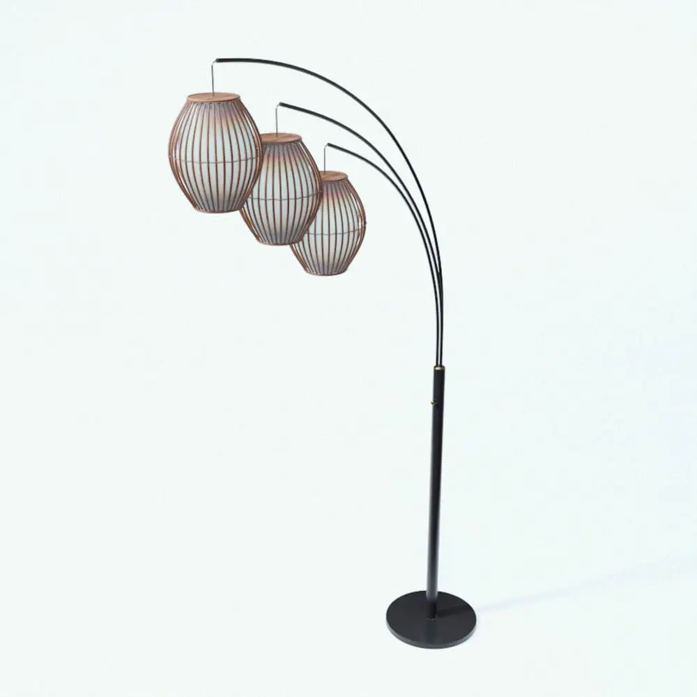 Revit Family / 3D Model - Antique Triple Lamp 3D Model Rendered in Vray Antique Triple Lamp 3D Model rendered in Vray with a dark metallic finish and light colored "lantern" finishes. Ideal for residential, commercial or hospitality projects, this professionally built and ready to render lamp 3D model will elevate your renders to new heights in just a few clicks.