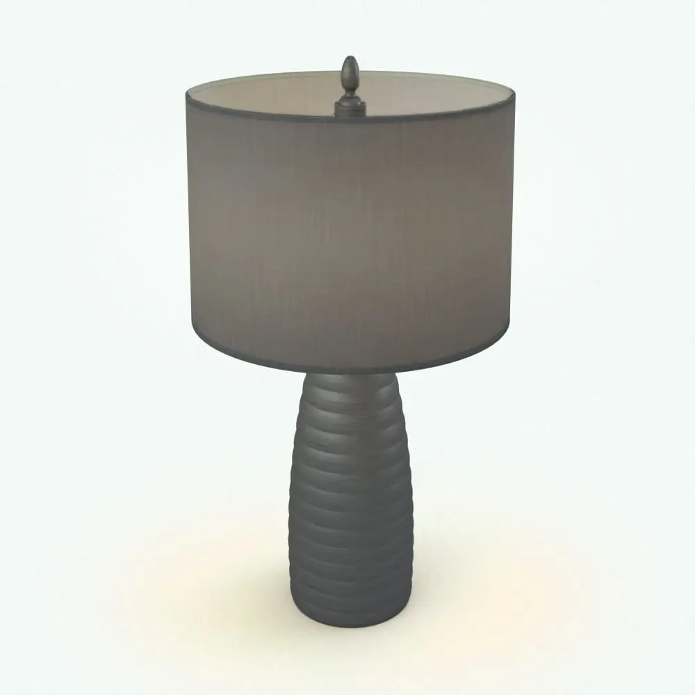 Revit Family / 3D Model - Circular Curved Base Lamp Revit Family Rendered in Vray Circular Curved Base Lamp Revit Family in 3D and rendered in a gray metallic finish for the base and a gray fabric shade. Ideal for living rooms, bedrooms, offices, hospitality spaces and more, this fully parametric and easy to use lamp Revit family will transform your spaces in just a few clicks. Get it today and see for yourserlf.