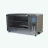 Modern Digital Mini Oven 3D Model + Revit Family rendered in Vray with a stainless steel finish and black plastic supports. This 3D model is crated with the highest standards in modeling, texturing and UV mapping so we can provide your with a high-quality and photorealistic oven 3D model.
