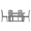 Rustic Marble Dining Table 3D Model in side view and rendered in wireframe mode to showcase the clean quad topology better. Ideal for all styles of interior design projects, this fully detailed and ready to render table 3D model with chairs will make your spaces look complete, cozy and professional.