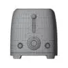 Vintage Toaster 3D Model + Revit Family in front view and rendered in wireframe mode to showcase the quad topology better. Ideal for modern or vintage kitchens, restaurants or cafes, this professionally built and ready to render toaster 3D model will make your renders look complete.