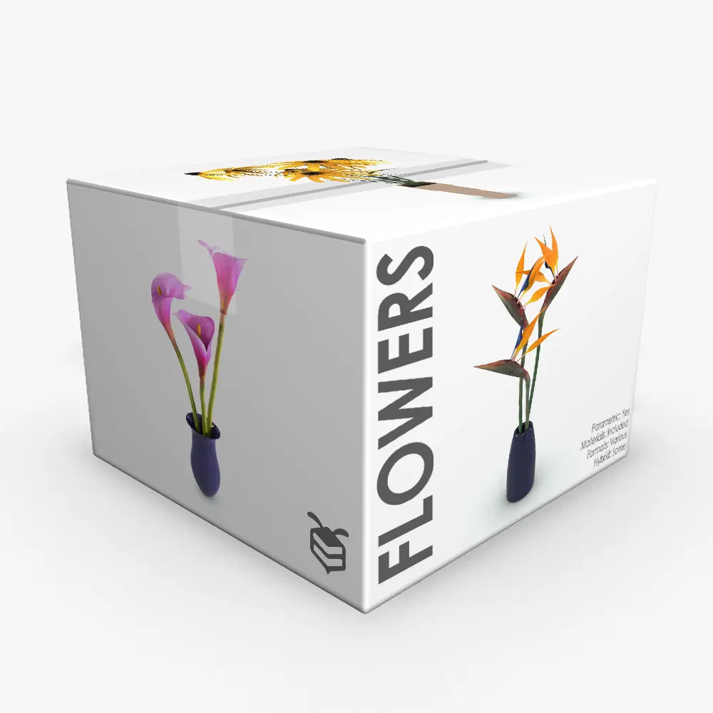 Revit Family / 3D Model - Revit Flowers Families Bundle Revit Flowers Families Bundle including 21 fully parametric, easy to use and ready to render Revit flowers. All of these Revit flowers also include 3D model versions like .max or .FBX, while some of them even include .VRSCENE and VRMESH files. Don't wait any longer and add this complete Revit flowers bundle to your cart today.