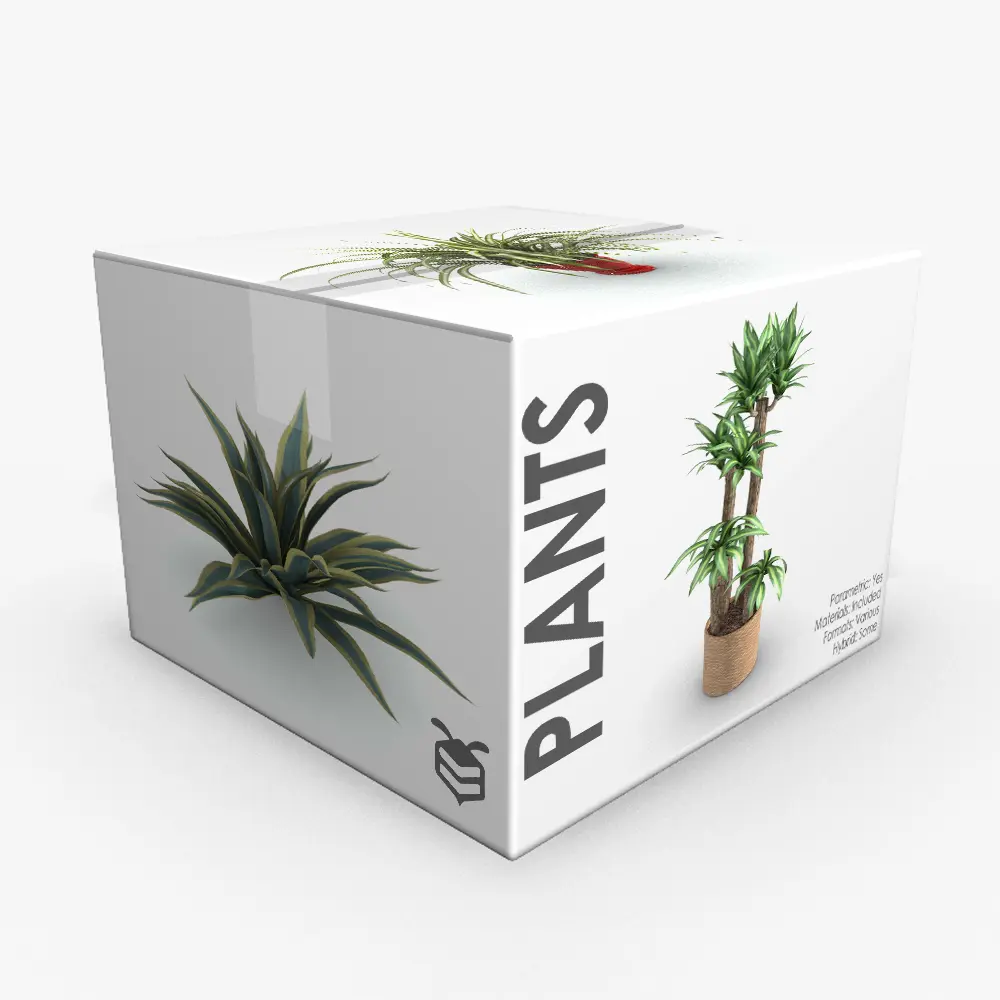 Revit Family / 3D Model - Revit Plants Families Bundle Revit Plants Families Bundle including 19 high quality Revit plant families to dress up your projects. All Revit families are fully parametric, easy to use and ready to render. Also, some of them include Vray formats (VRSCENE and VRMESH) to add even more realism to your renders in Revit (Vray plugin required for these features). Don't let this opportunity go by and add this Revit Plants Families Bundle to your cart today.