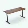 Rectangular Sitting/Standing Revit Desk Family in 3D and rendered with a brown colored wood finish and black metal structure and plastic details. This Revit family is fully parametric, easy to use and ready to render. Just load it into your project, load the provided textures and hit the render button for instant results. Don't let this opportunity pass and add this Rectangular Sitting/Standing Revit Desk Family to your cart today.