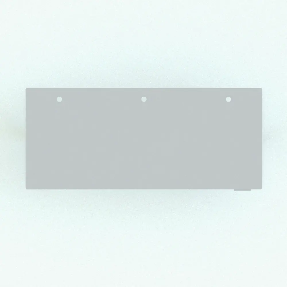 Revit Family / 3D Model - Rectangular Sitting/Standing Revit Desk Family Top View Rectangular Sitting/Standing Revit Desk Family in top view and rendered without any materials to show the shapes better. Whether you need a statement piece in your render or just a complement for your project, this fully parametric Revit family will bring a touch of modern and finesse to your projects. Don't wait any longer and add this sitting/standing Revit desk family to your cart today.