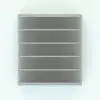 Vertical Desktop Office Revit Organizer in top view and rendered without any materials to see the shapes better. Ideal for residential or commercial use, this fully parametric and easy to use office Revit organizer is the perfect complement for your renders.