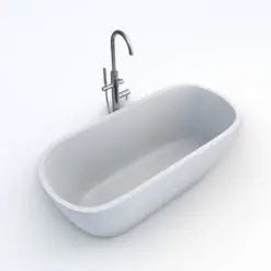 Curved Bathtub 3D Model + Revit Family rendered in Vray with a white ceramic material and chromed faucet. This bathtub 3D model was created with the highest standards in modeling, texturing and UV mapping to ensure your projects look professional and photoreal. Don't let this opportunity go by and add this bathtub 3D model to your cart today.