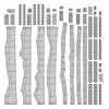 Revit Family / 3D Model - Rustic Dining Set With Bench UV's 1