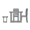 Rustic Dining Table 3D Model With Bench in side view and rendered in gray wireframe mode to show its clean topology. Whether you need a complement for your project or a focal point in your render, this dining table 3D model delivers elegance, professionalism and charm.
