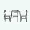 Simple Wood Dining Table 3D Model in front view and rendered in wireframe mode to showcase the clean topology better. Ideal for residential, commercial or showrooms, this professionally built, easy to use and ready to render dining table 3D model will transform your space in just a few clicks.