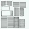 Revit Family / 3D Model - Classic Aluminum Mini Oven UV's 7