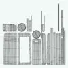 Revit Family / 3D Model - Classic Aluminum Mini Oven UV's 8