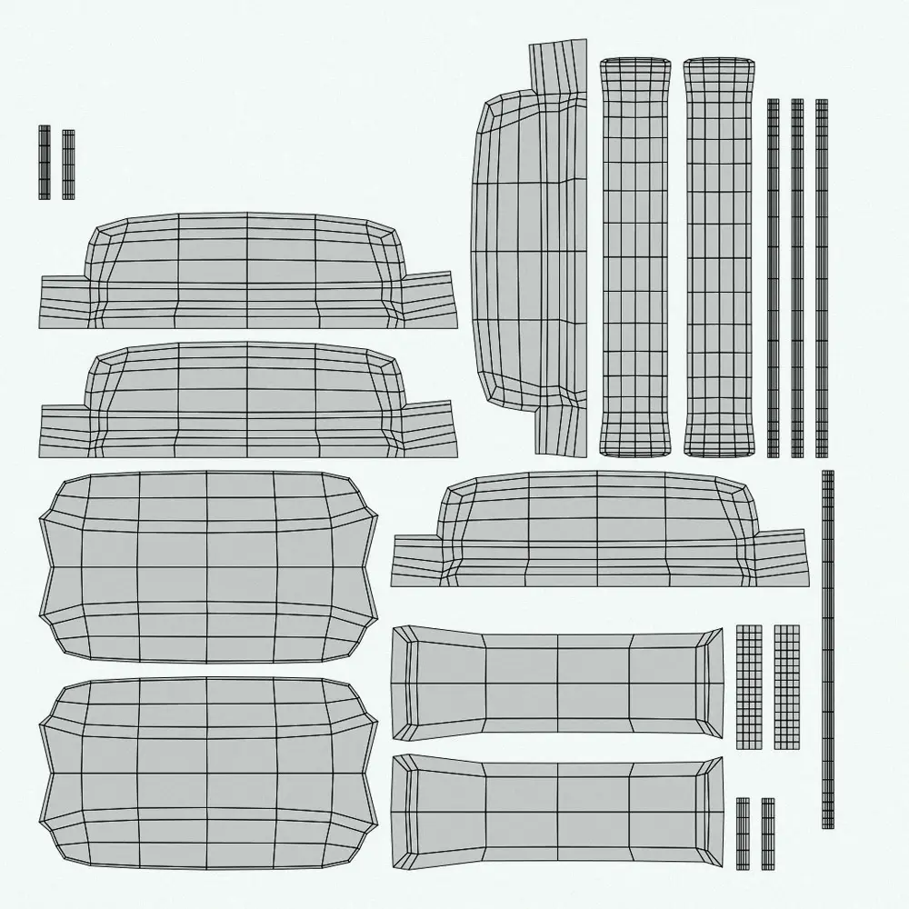 Revit Family / 3D Model - Metallic Twin Toaster UV's 3 Revit Family / 3D Model - Metallic Twin Toaster UV's 3