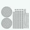 Revit Family / 3D Model - Twisted Base Dining Set UV's 3