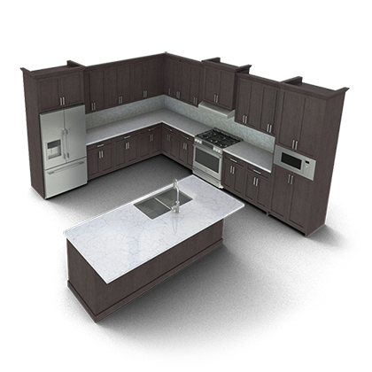 Fully parametric Revit kitchen family model featuring customizable Revit cabinets, a detailed Revit refrigerator, adjustable range hood, and flexible design parameters to easily fit any project size and style. Don't waste any time and improve the look of your projects today.