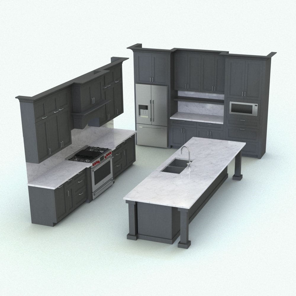 Kitchen Cabinets Revit Family Free Download - Image to u